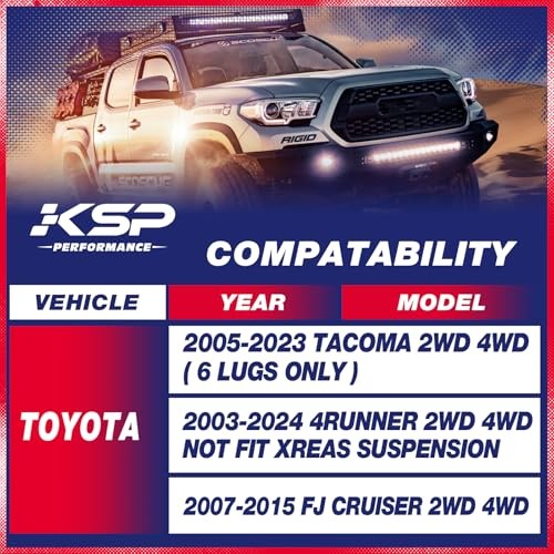 KSP Leveling Lift Kits fit for Tacoma 2005-2023 3″ Front 2005-2023 Tacoma