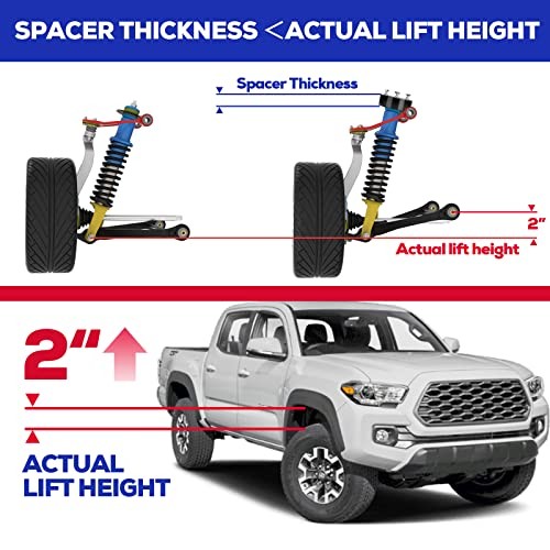 KSP 2″ lift kits for Tacoma 2005-2023, 2 Inch 2″ Front 2005-2023 Tacoma