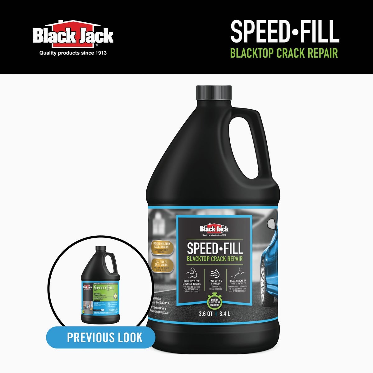 Black Jack Speed-Fill 1 Gal. Elastic Crack Filler 6438-9-34 Black Jack