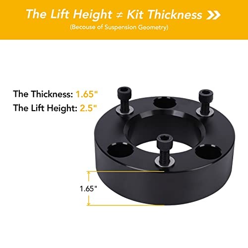 2.5″ F150 Leveling Lift Kits – 2.5 Inch Front Strut Spacer Suspension Lift Kit