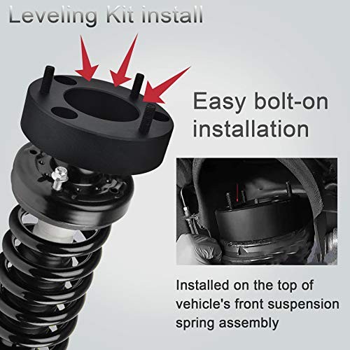 Front Leveling Kit for 2″, 2in Front Strut Spacers Compatible 2″ Front F150