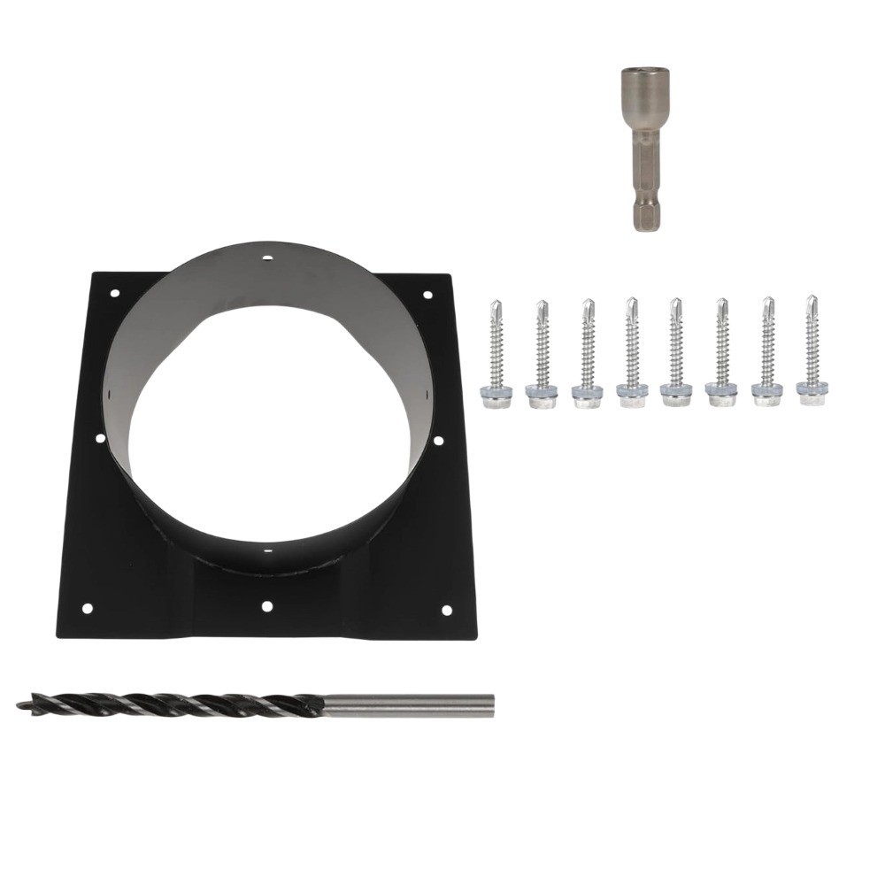 8″ Shipping Container Roof Vent Adapter for Whirlybird Turbines and Round Caps