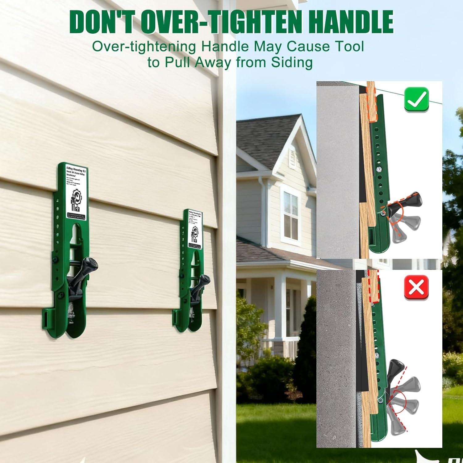 Siding Installation Tools, Siding Mounting Kit, Compatible with 5/16-Inch Fiber