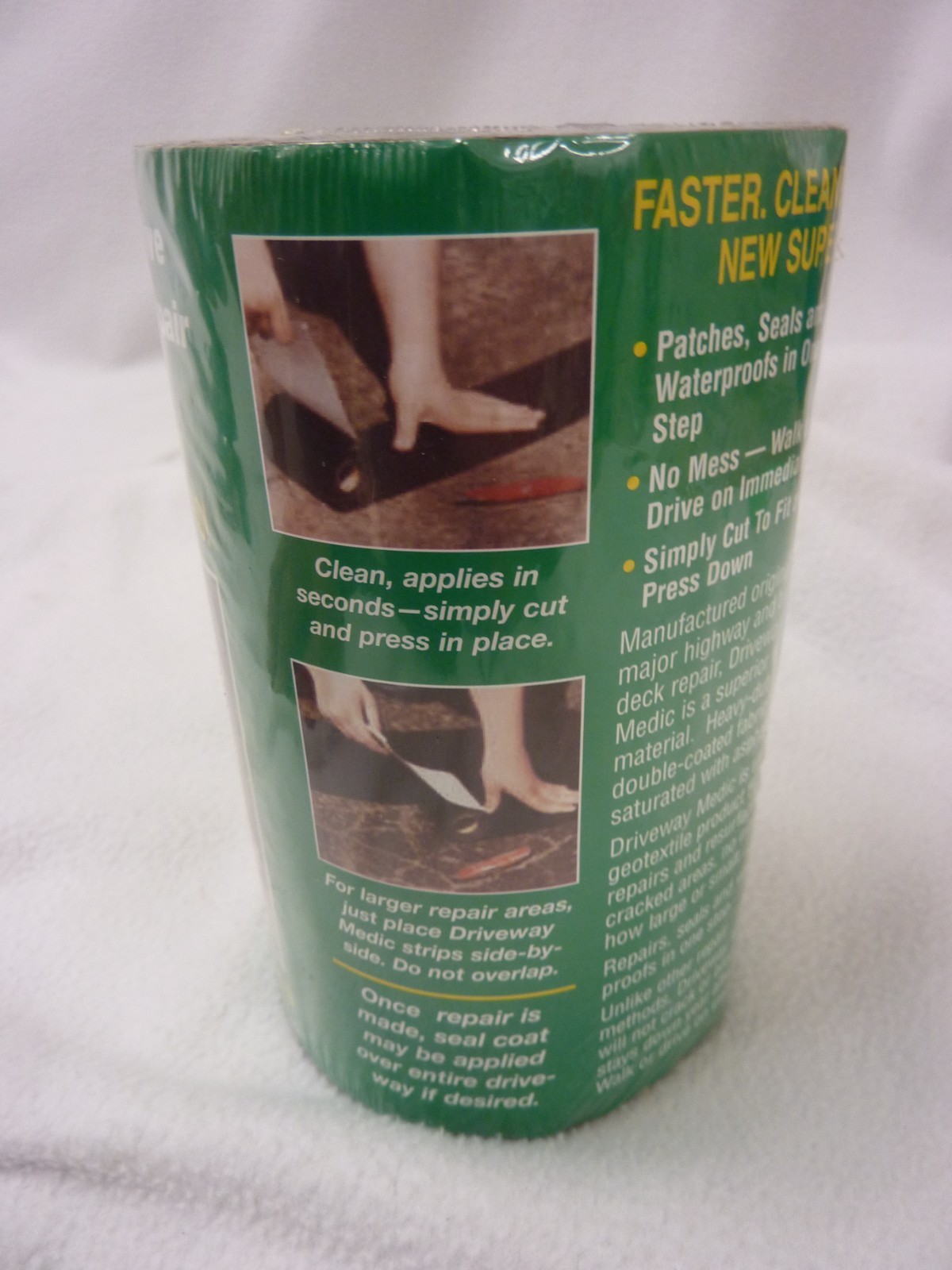 DRIVEWAY MEDIC 6 In. x 9 Ft. ASPHALT REPAIR FABRIC 609MD ONE ROLL