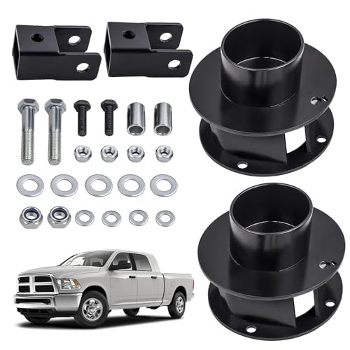 2.5in Front Leveling Lift Kit for Ram 2500 3500 4WD 2013-2022, Black