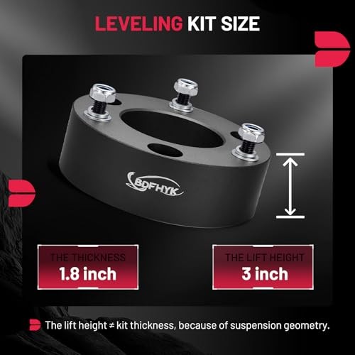 3″ Front Leveling Lift Kit Compatible 3″ Front + 0″ Rear Silverado Sierra 1500