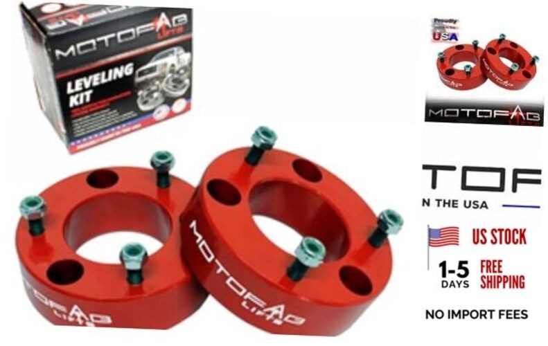 MotoFabLifts F150-2.5RED – 2.5″ Front Leveling Lift Kit That fits F150 2.5″