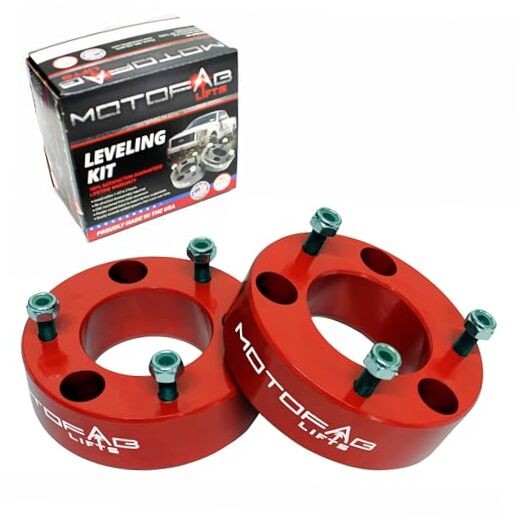 MotoFabLifts F150-2.5RED – 2.5″ Front Leveling Lift Kit That fits F150 2.5″