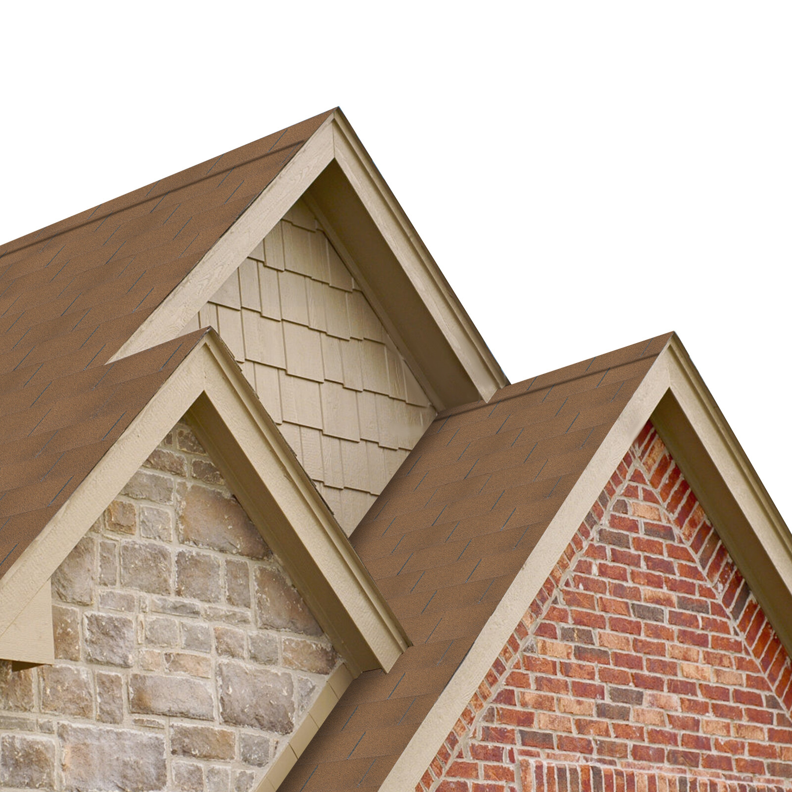 21* Roofing Shingles Grey 100cm Asphalt Roofing Shingles For Modern Building USA