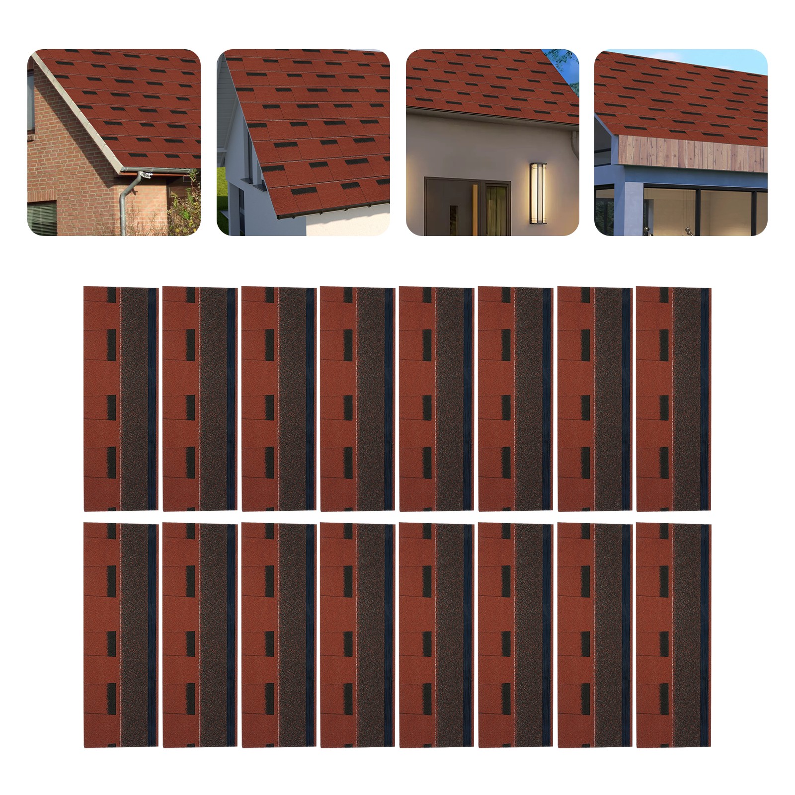 16* Roofing Shingles Asphalt Shingles Roof Tiles Asphalt Roof Shingles 24.97ft²
