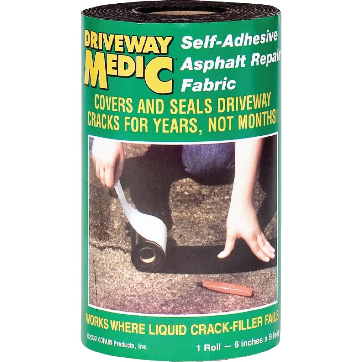 Driveway Medic 6 In. x 9 Ft. Asphalt Repair Fabric 609MD Driveway Medic 609MD 6