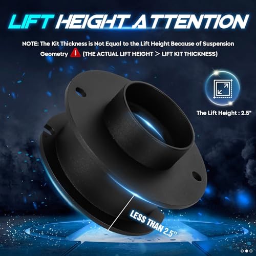 2.5″ Front Leveling Lift Kit Compatible with 2014-2020 2.5″ Front Lift Height