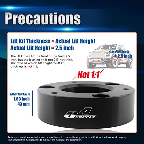 Leveling Lift Kits, Compatible with 2.5″ Front 2007-2026 Silverado Sierra 1500