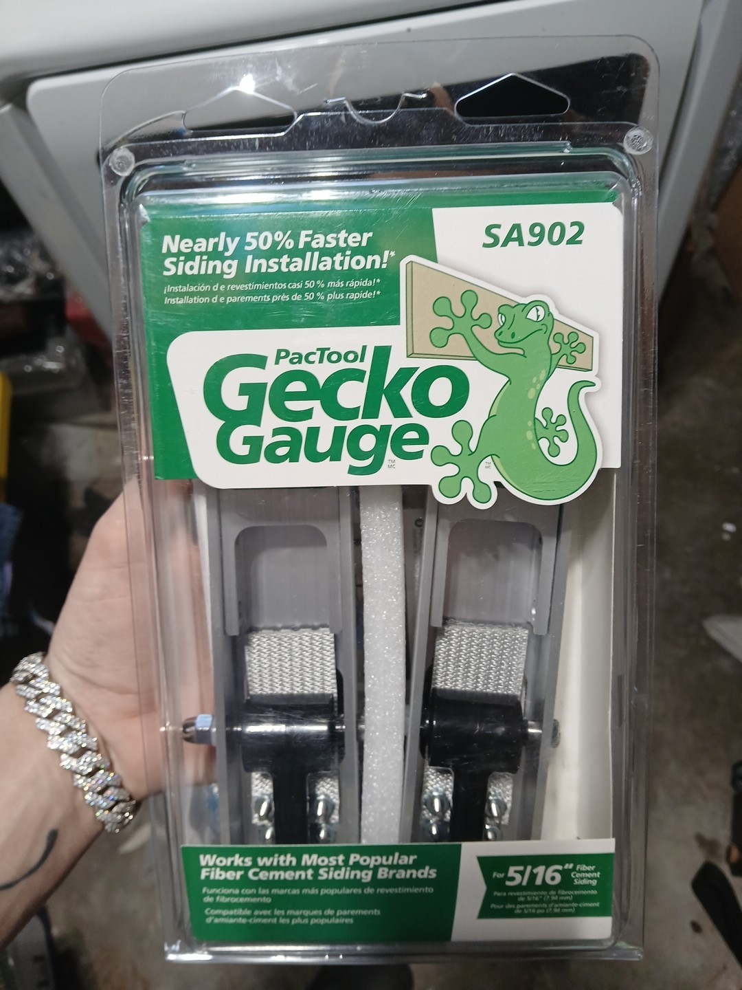 PacTool SA902 Gecko Gauge Siding Mounting Kit For 5/16 Inch Fiber Cement Siding