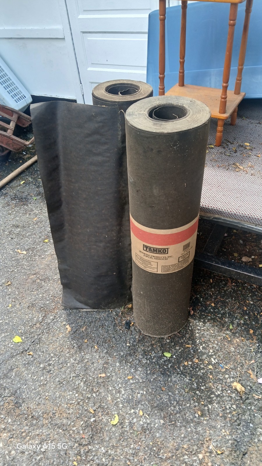 Tamko No. 15 UL Roofing Tar Paper Two Rolls