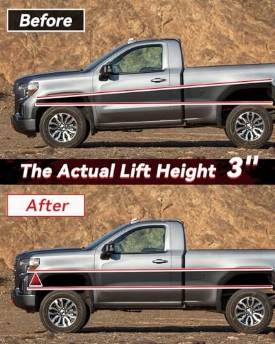 3″ Leveling Lift Kits for 2007-2026 Silverado 1500/2007 Front: 3″, Rear: None