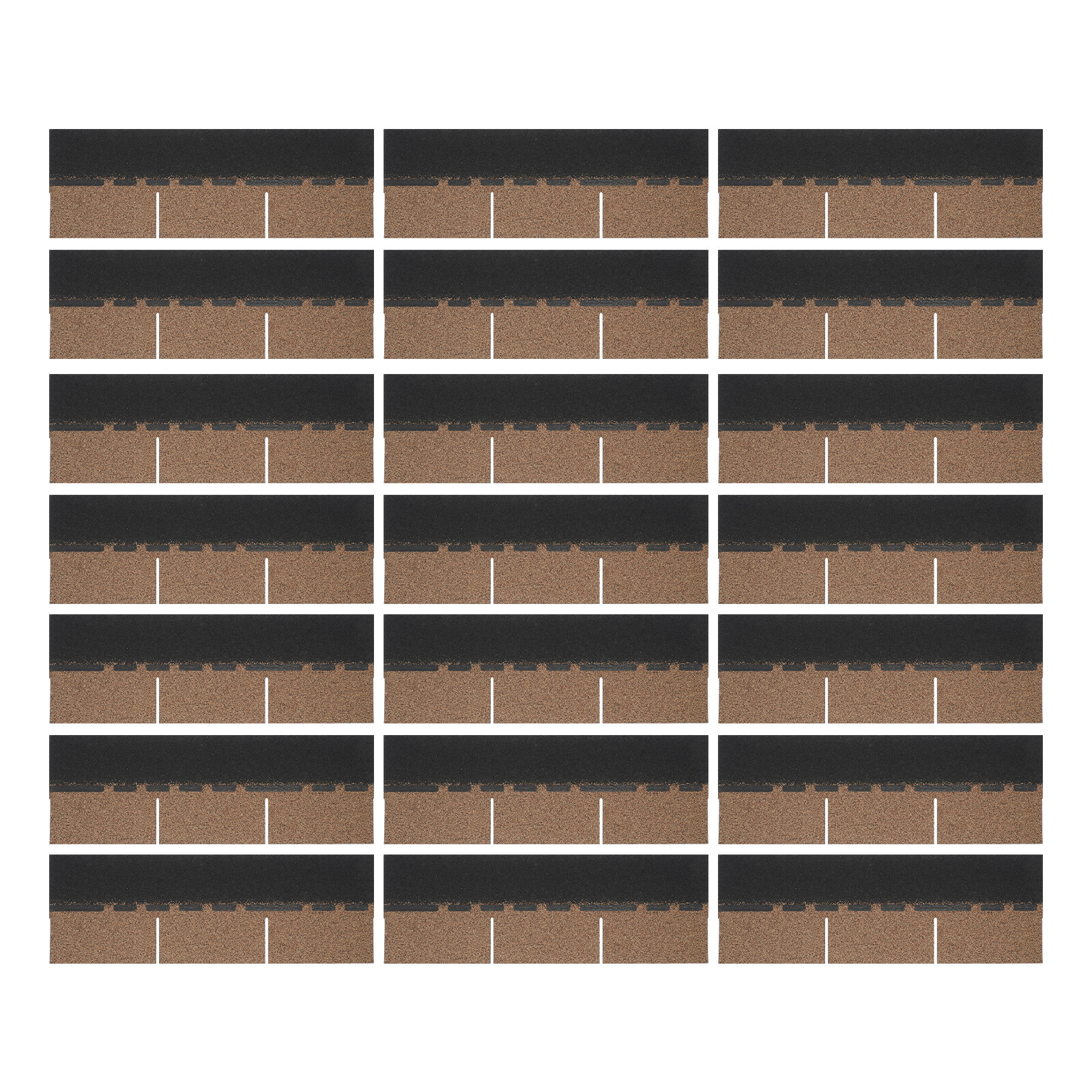 21* Roofing Shingles Grey 100cm Asphalt Roofing Shingles For Modern Building USA