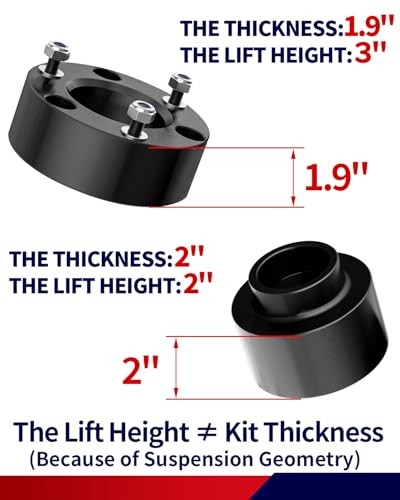 3 inch Front 2 inch Rear Leveling Lift Kits for 2009-2024 Ram 1500 4WD 4X4