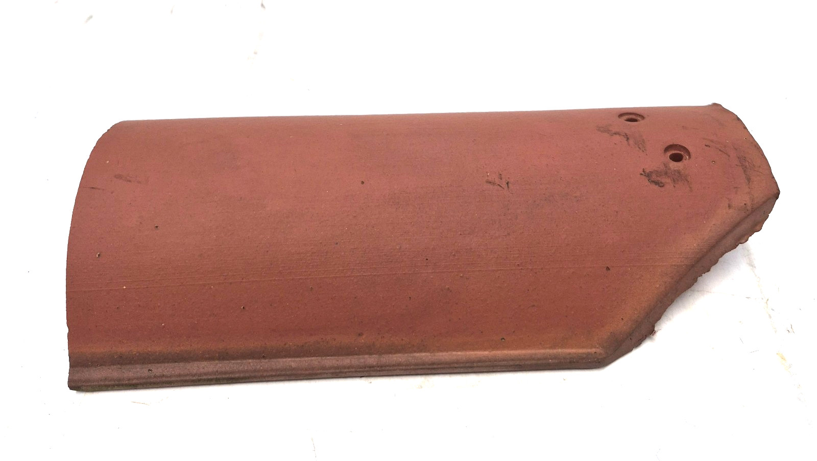 LUDOWICI-CELADON TERRACOTTA BARREL TILE 8″L 11-1/2″OAL 6-1/2″W 2-3/8″H 0.544″TH