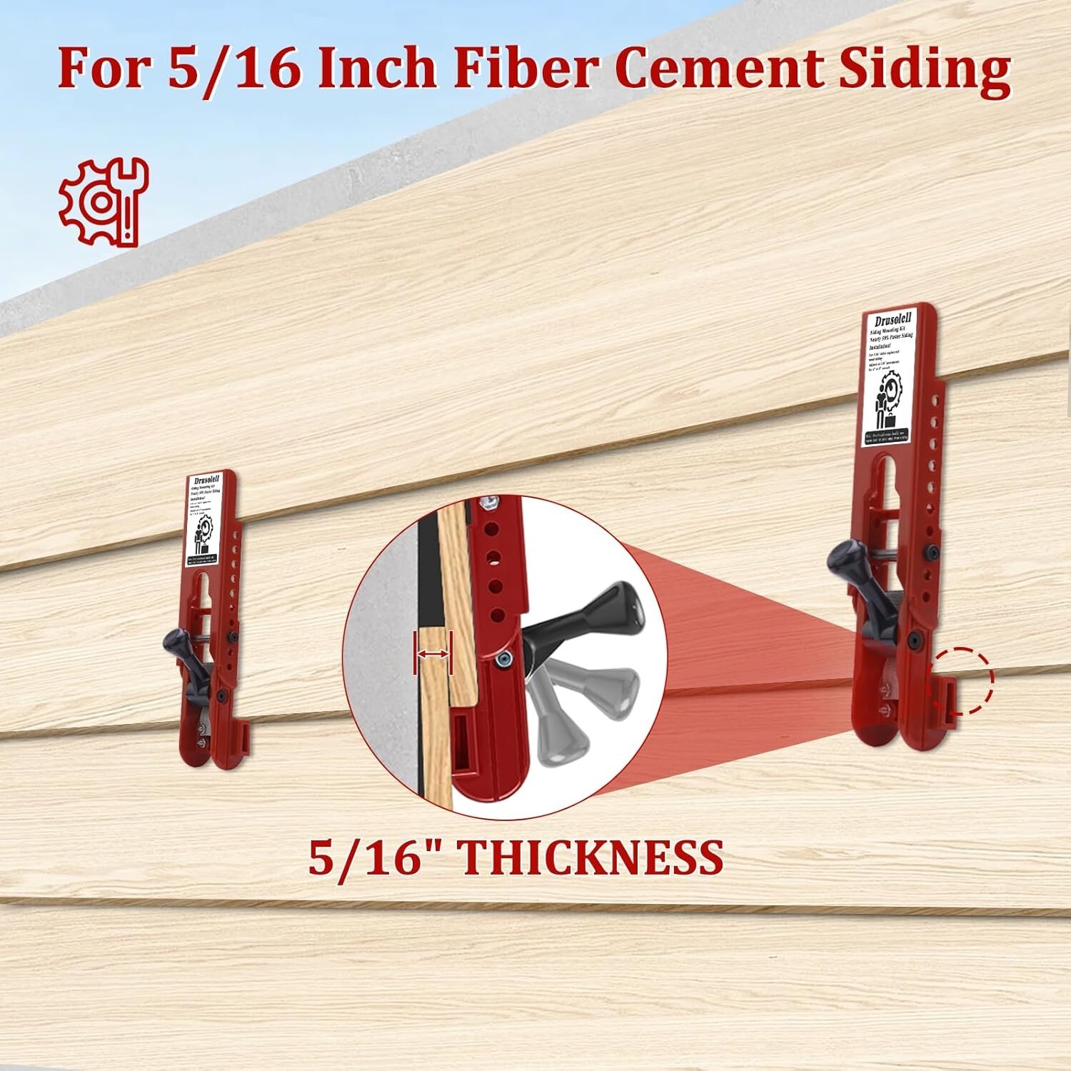 Adjustable Lap Siding Gauge – Efficient Installation Tool for 5/16″ Thick Siding