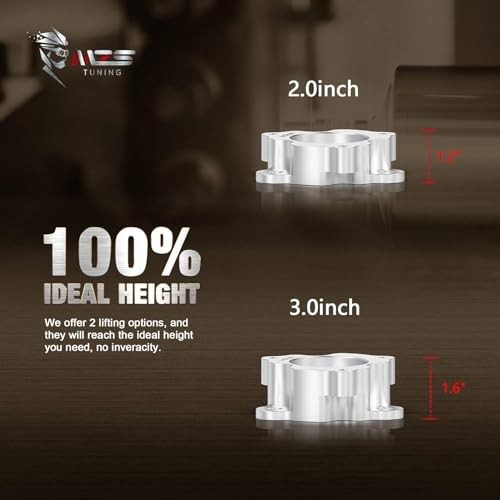 Leveling Kit, 2 Inch 2″ Lifts + 2″ Rear Lift Shackles Front+Rear Lift Shackles