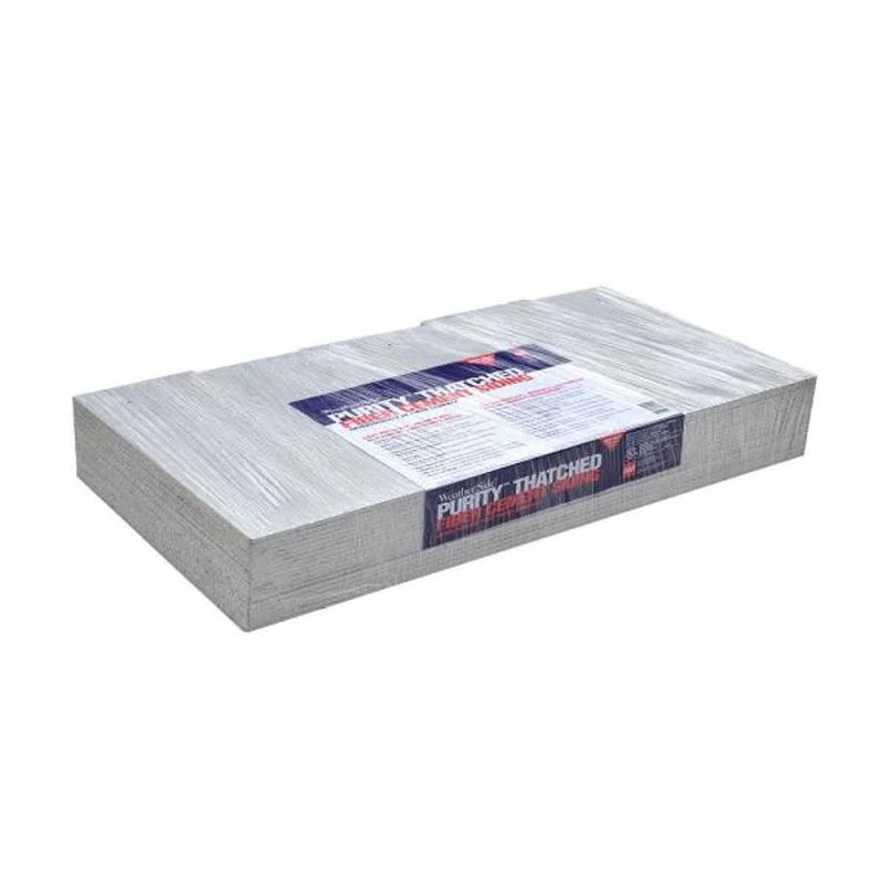 GAF WeatherSide Purity Thatched 12 x 24″ Fiber Cement Shingle Siding (19-Bundle)
