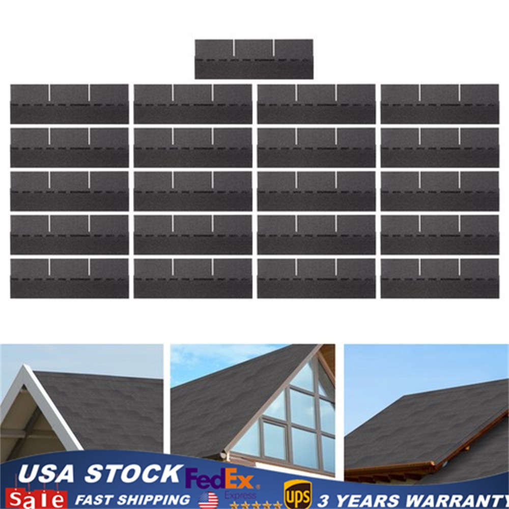 21* Roofing Shingles Grey 100cm Asphalt Roofing Shingles for Modern Building.