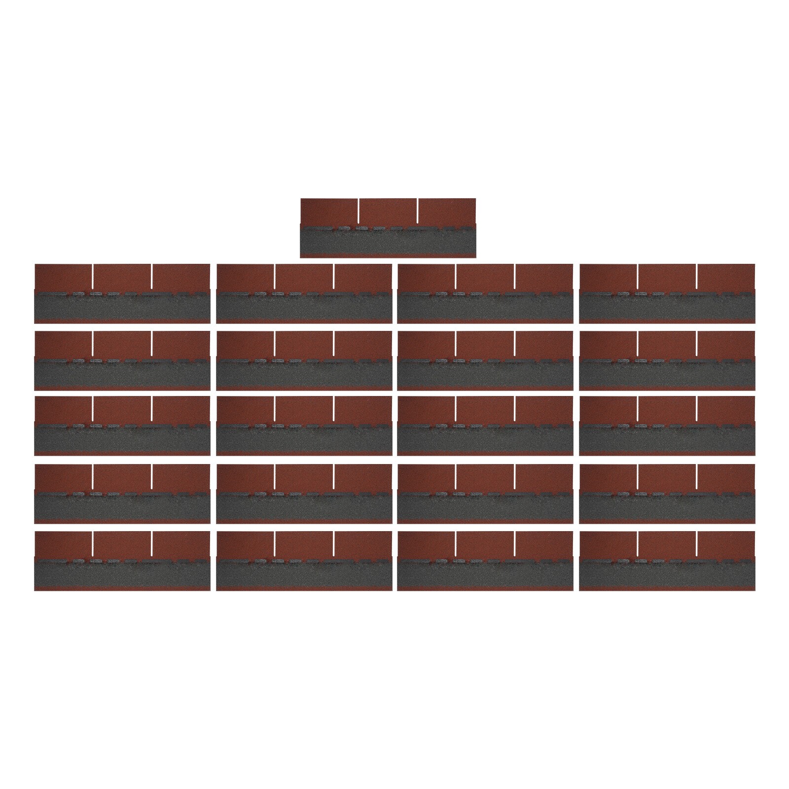 Roofing Shingles Asphalt Shingles Roof Tiles 21Pcs Asphalt Roof Shingles 2.7mm!