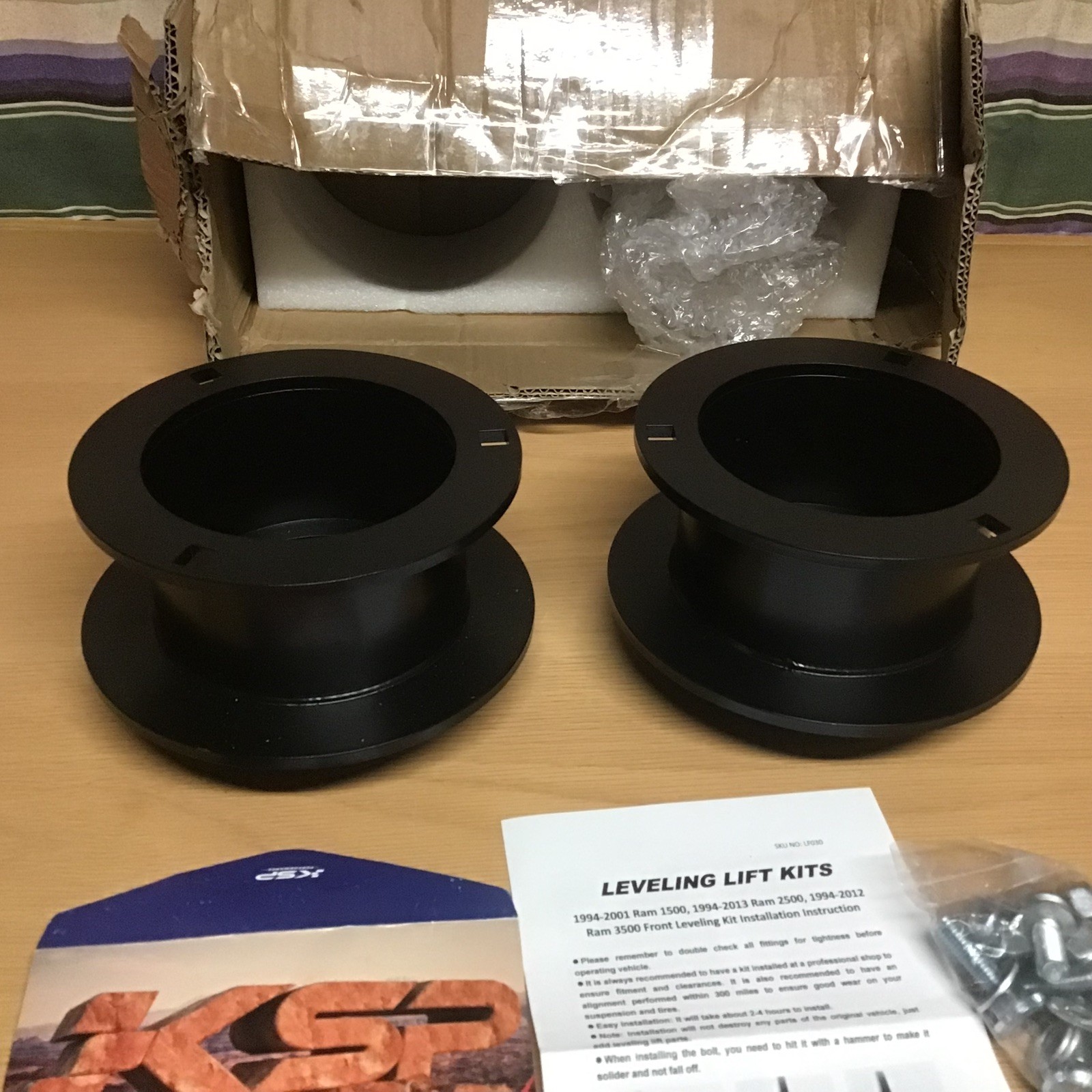 KSP Front Lift Kits for Dodge Ram 1500 2500 3500 1994-2001, 3inch Leveling