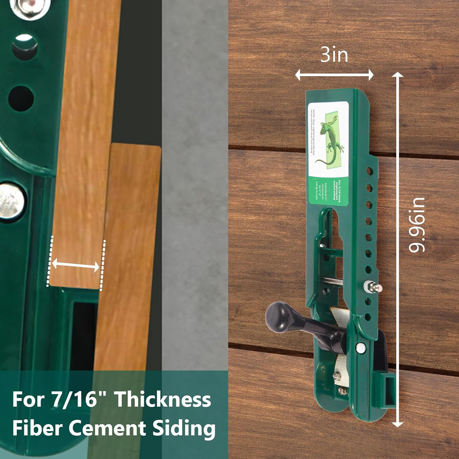Siding Installation Tools Compatible with 7/16 Inch Fiber Cement Siding, Siding