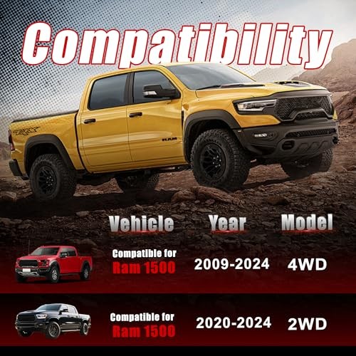 Leveling Lift Kits for 2009-2024 Ram 1500, Suspension 3.5″ Front + 3″ Rear