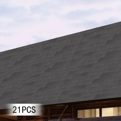21Pcs Roofing Shingles Asphalt Roof Tiles Shingles Rectangular Roof Shingles