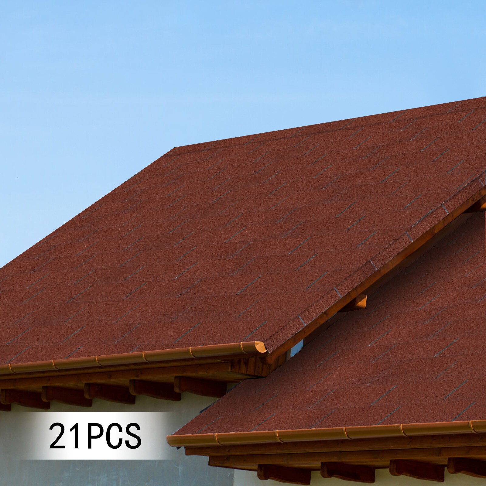 Roofing Shingles Asphalt Shingles Roof Tiles 21Pcs Asphalt Roof Shingles 2.7mm!