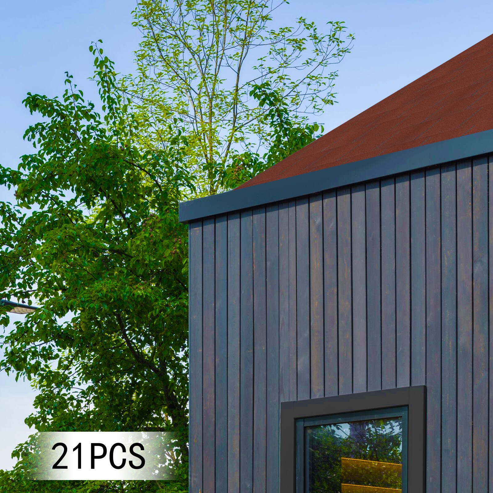 Roofing Shingles Asphalt Shingles Roof Tiles 21Pcs Asphalt Roof Shingles 2.7mm!