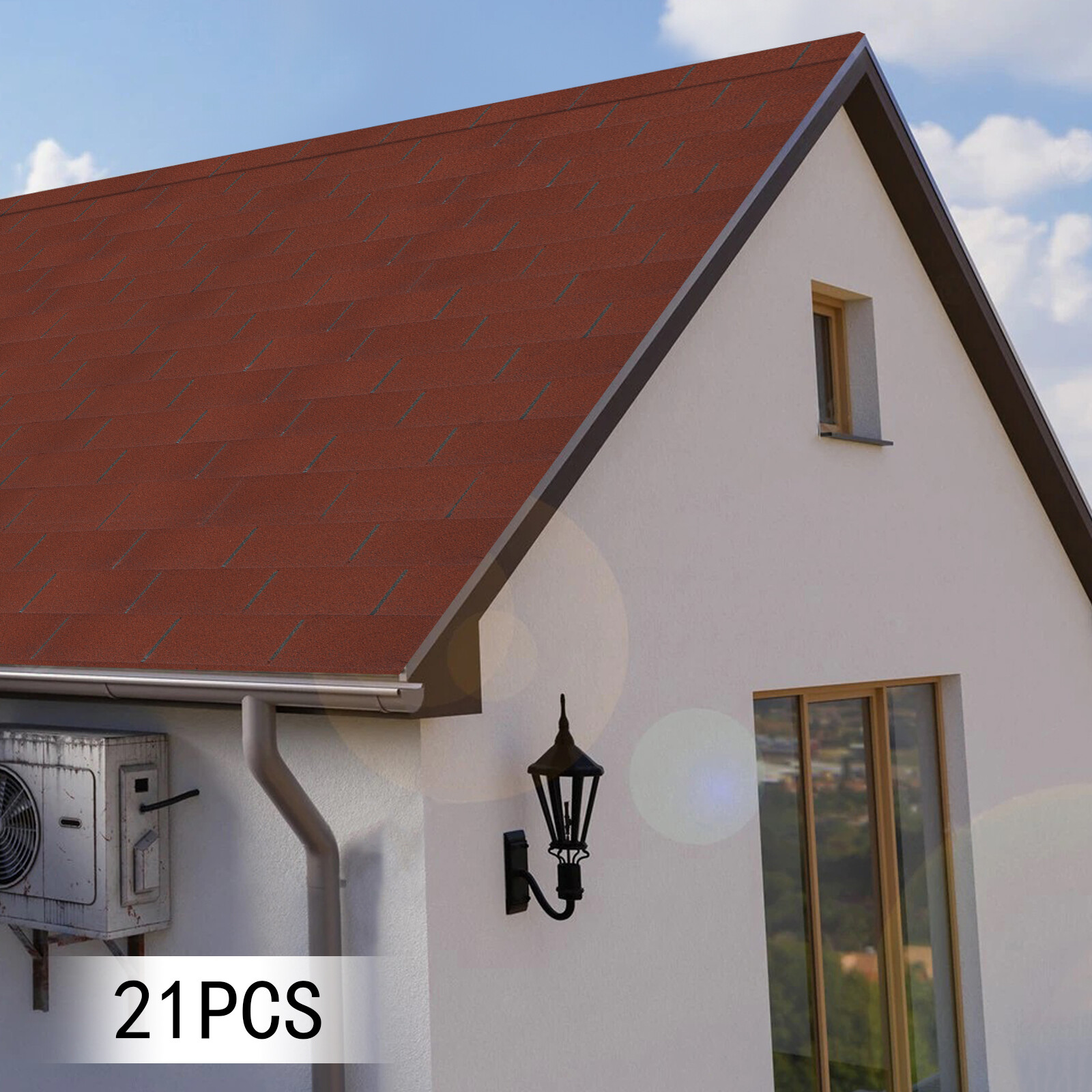 Roofing Shingles Asphalt Shingles Roof Tiles 21Pcs Asphalt Roof Shingles 2.7mm