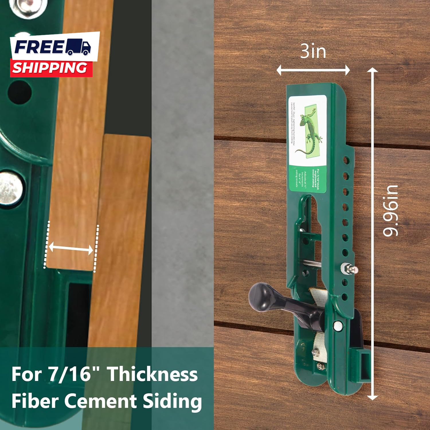 Siding Installation Tools Compatible with 7/16 Inch Fiber Cement Siding, Siding