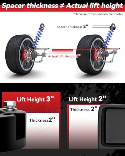 3″ Front and 2″ Rear Leveling Lift Kits 3″ Front+ 2″ Rear for 2005-2023 TACOMA