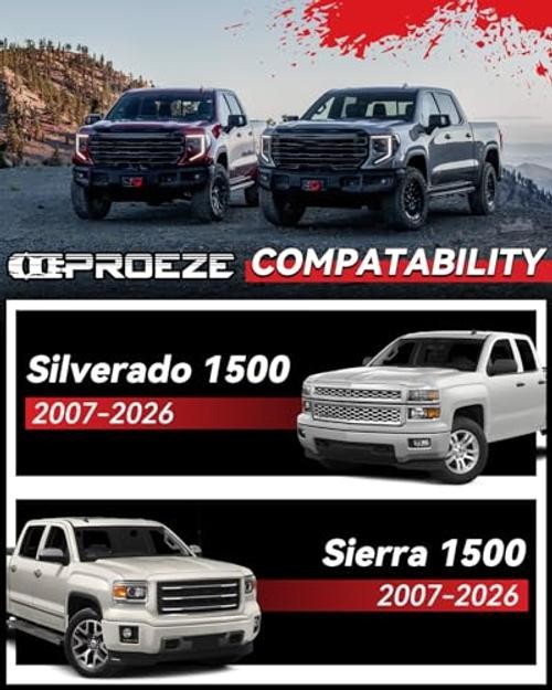 Silverado 2.5″ Leveling Lift Kits for 2007-2026 Front: 2.5″, Rear: None
