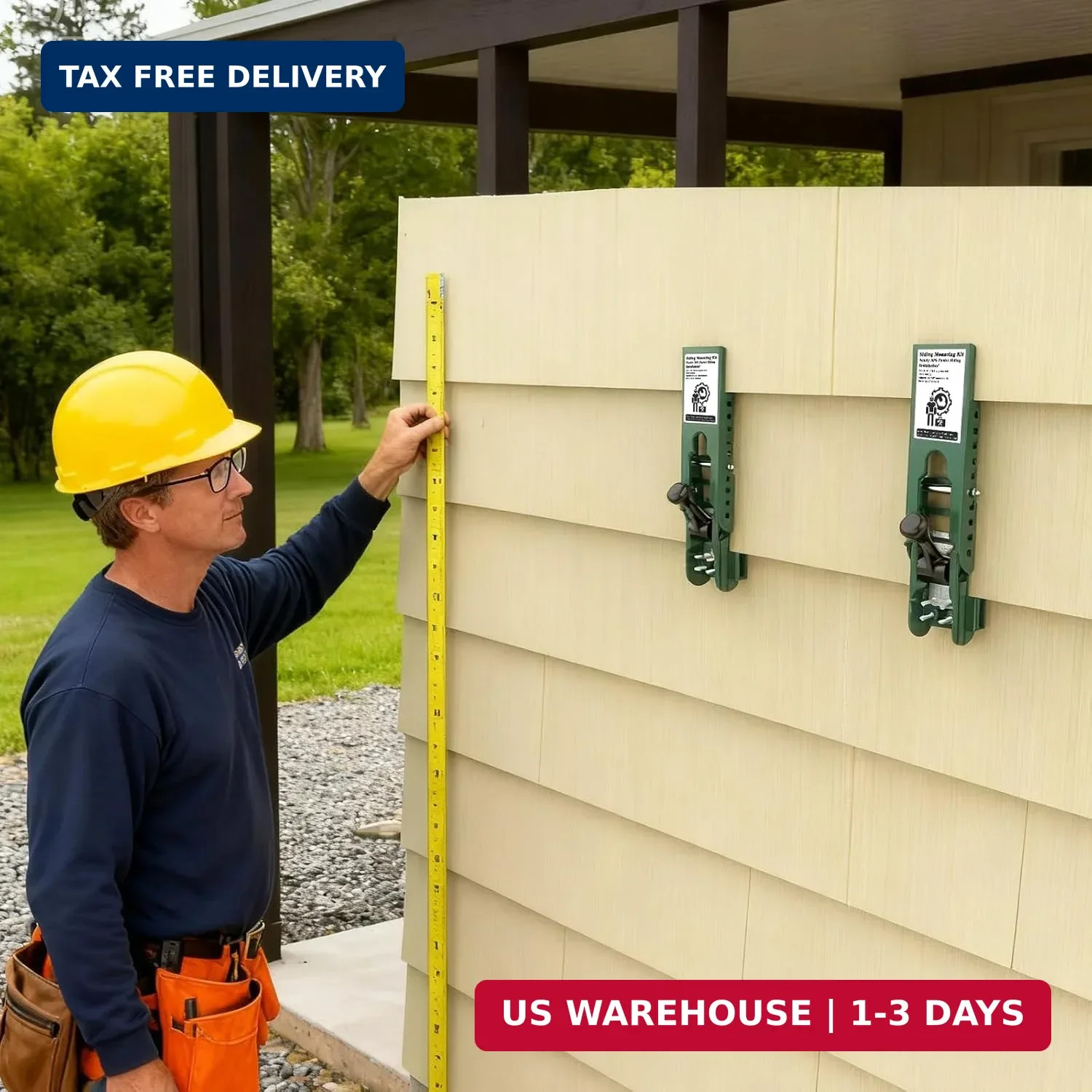 Siding Installation Tools, Siding Mounting Kit, Compatible with 5/16-Inch Fiber