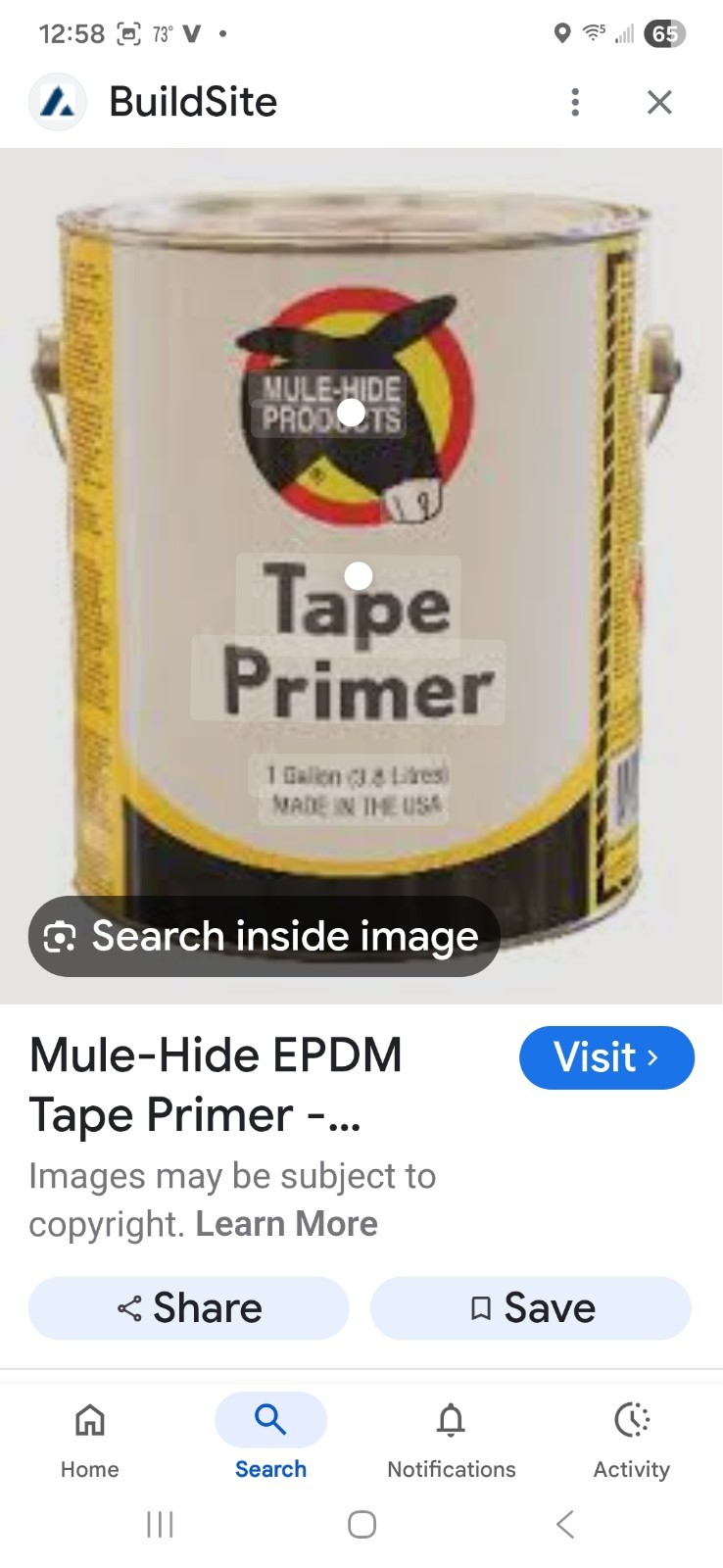 Mule Hide Tape Primer