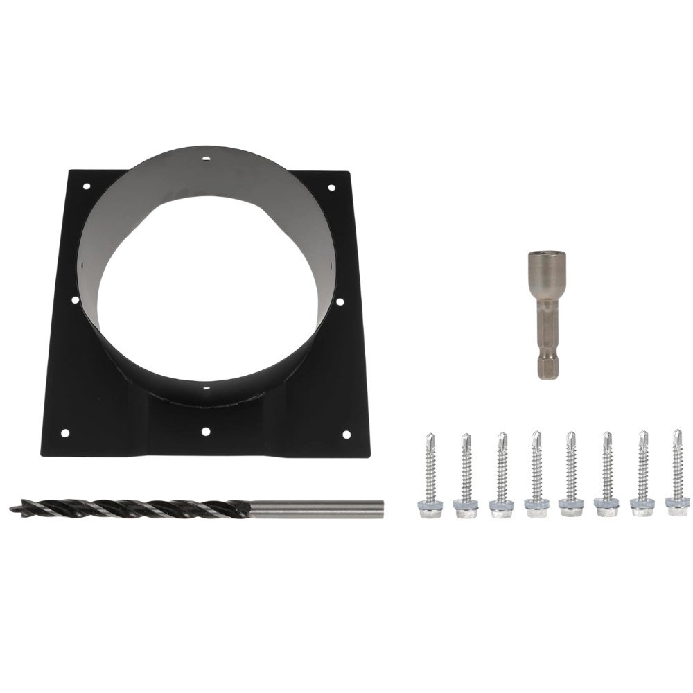 8″ Shipping Container Roof Vent Adapter for Whirlybird Turbines and Round Caps