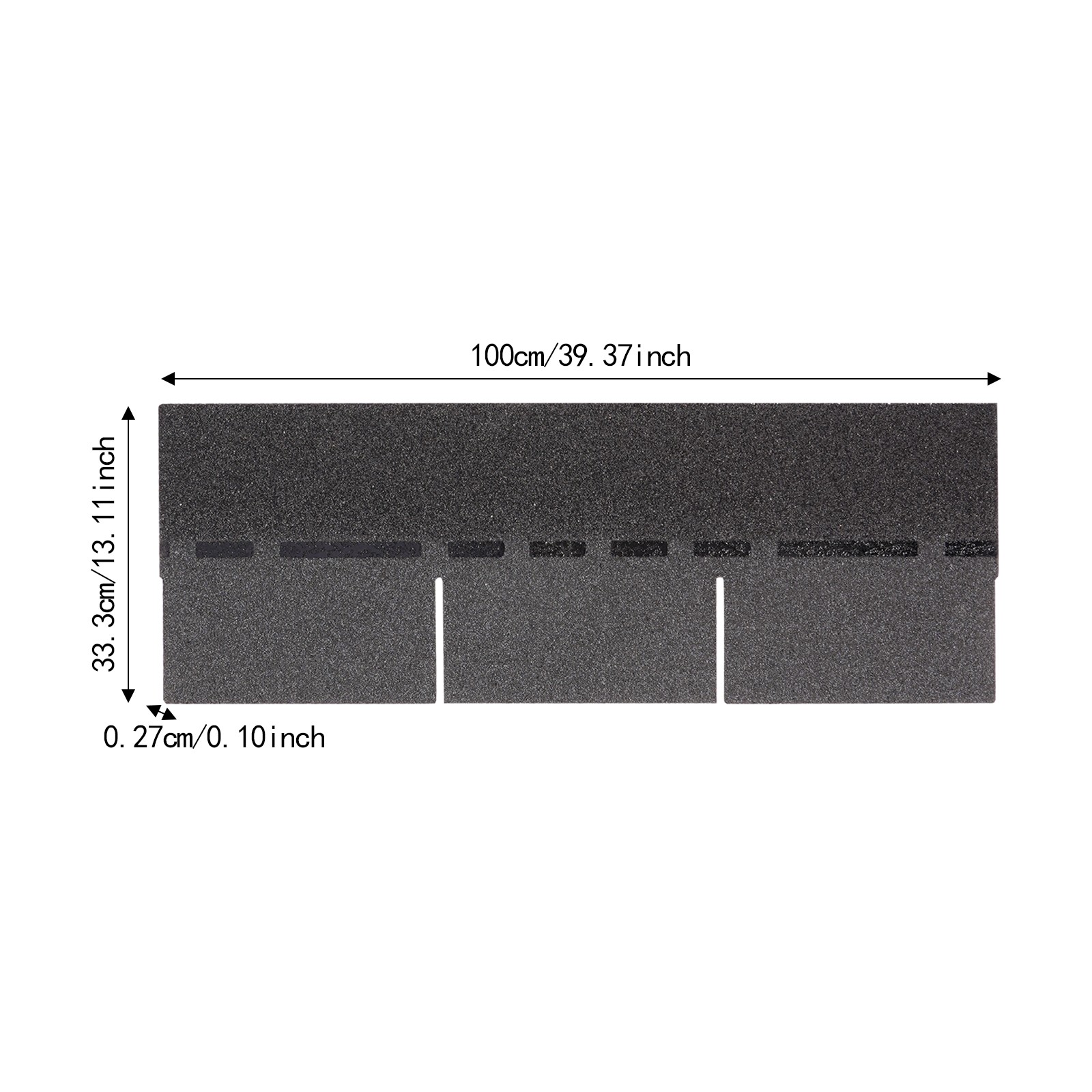 21 Piece Set Building Roofing Shingles Grey L×W 100 × 33.3 cm Roofing Shingle