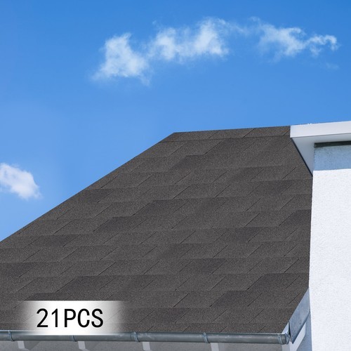 21Pcs Roofing Shingles Asphalt Roof Tiles Shingles Rectangular Roof Shingles