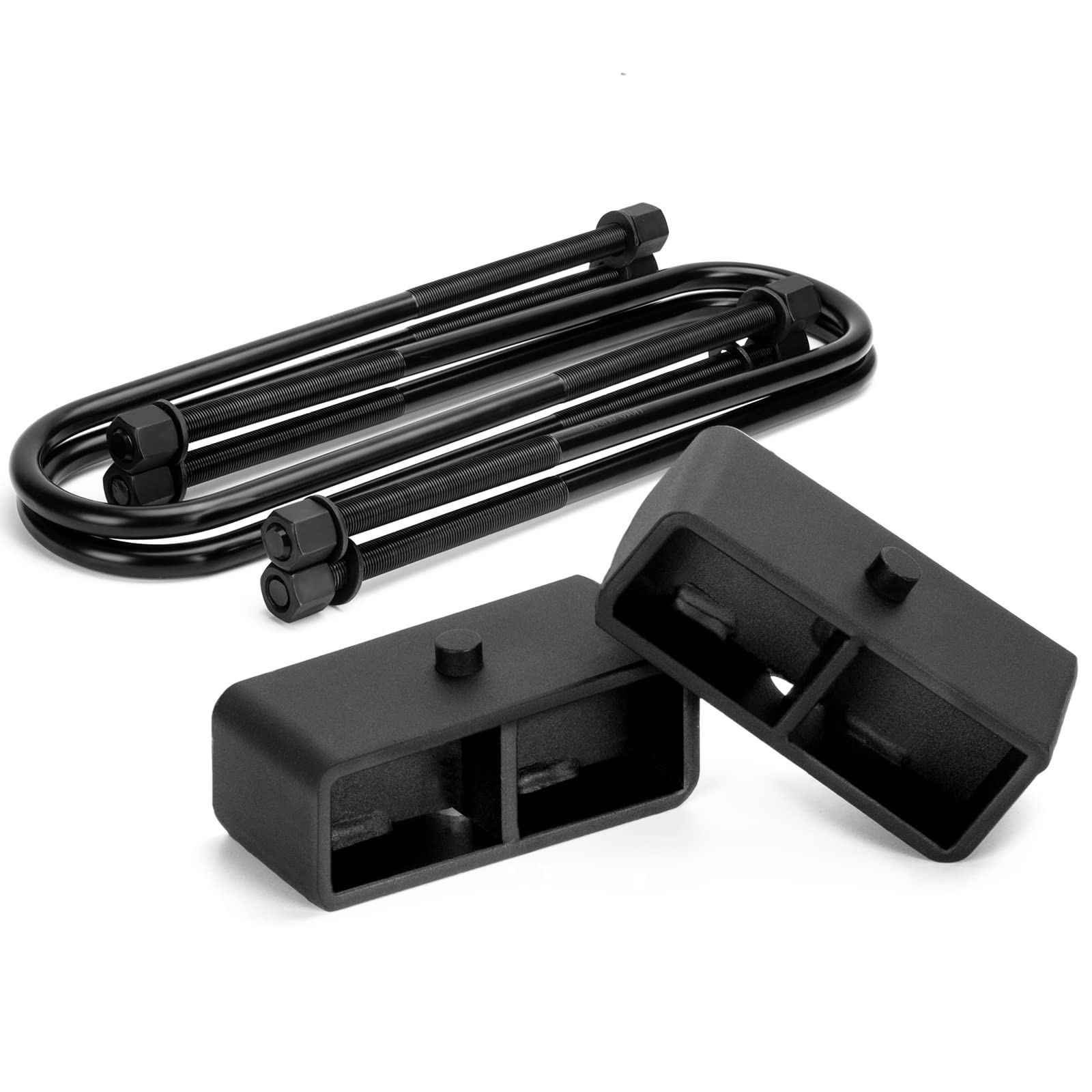 KSP 2″ Rear Lift Block Kit for F250 F350 Super Duty 1999-2010 2WD 4WD U-Bolts