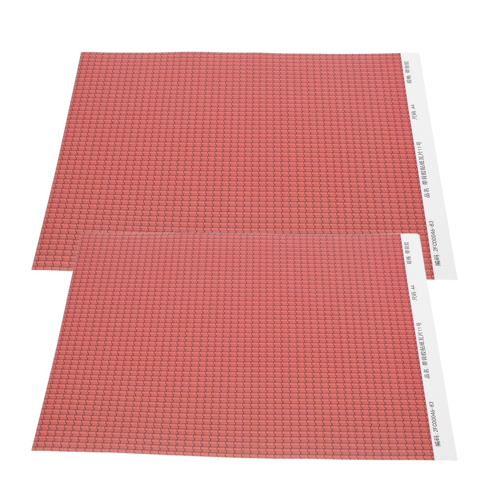 Realistic Brown Roofing Tiles for Dollhouse Crafts and Model Building Materials