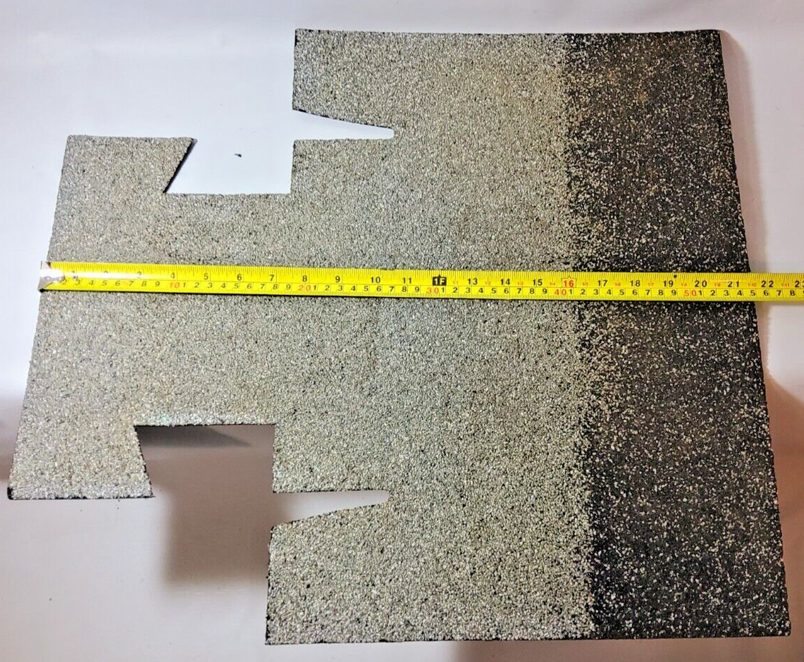 Vintage Asphalt T Lock Shingle Gray NOS Replacement 1 Piece