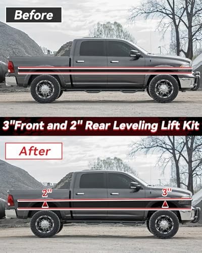 3″ Front and 2″ Rear Leveling 3″ Front + 2″ Rear for 2009-2024 Ram 1500 4X4 4WD