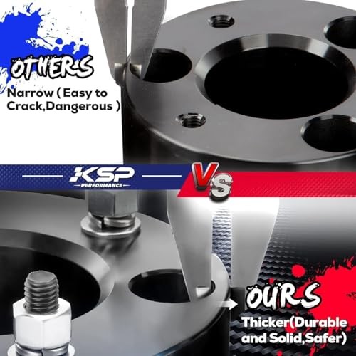 KSPront Leveling Kits for Silverado 1500 2WD/4WD 2007-2026, Sierra 2WD/4WD 3″ F