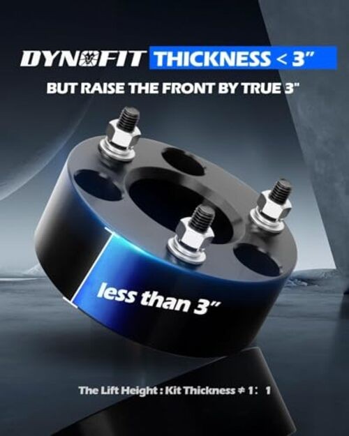 3in Leveling Lift Kit for 4WD Ram 1500 (2006-2026), 3 inch Front + 0 inch Rear