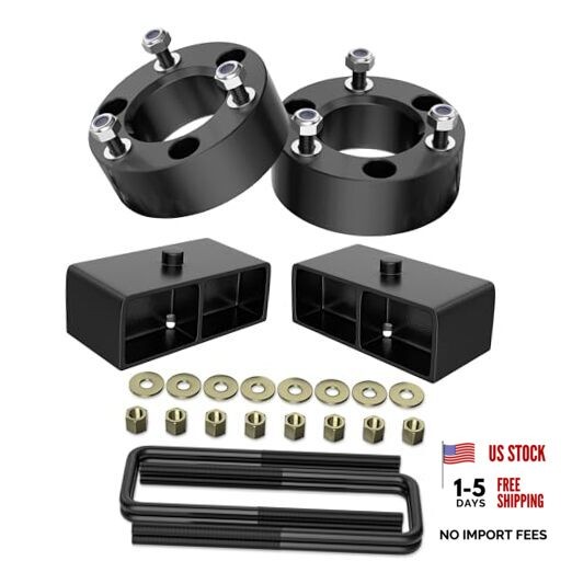 3″F + 2″R Leveling 2WD 4WD, 3″ Front Strut Lift Kit for 2004-2023 Titan